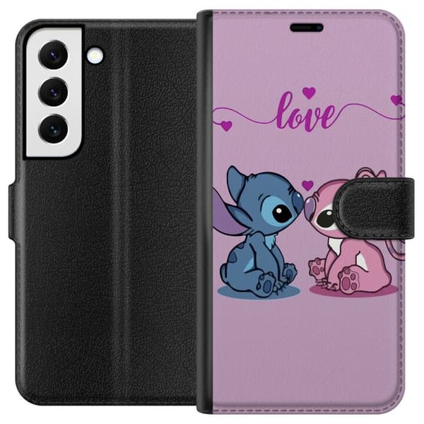 Samsung Galaxy S22+ 5G Tegnebogsetui Lilo & Stitch – Angel Edition