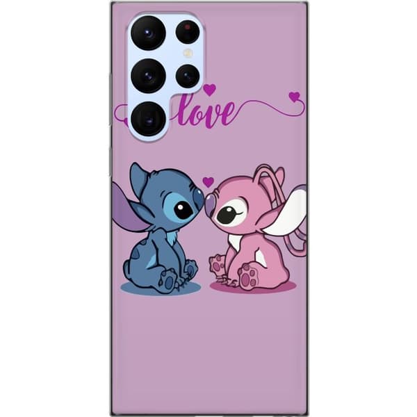 Samsung Galaxy S22 Ultra 5G Gennemsigtig cover Lilo & Stitch – Angel Edition