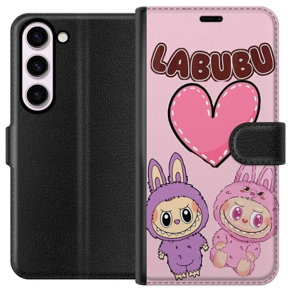 Samsung Galaxy S23 Lompakkokotelo Labubu Pink Monster