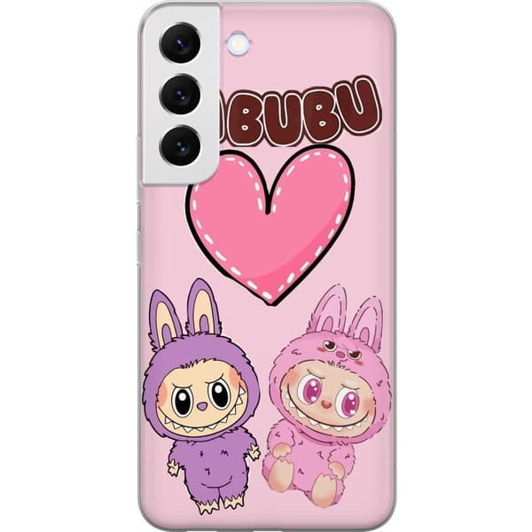 Samsung Galaxy S22 5G Gjennomsiktig deksel Labubu Pink Monster
