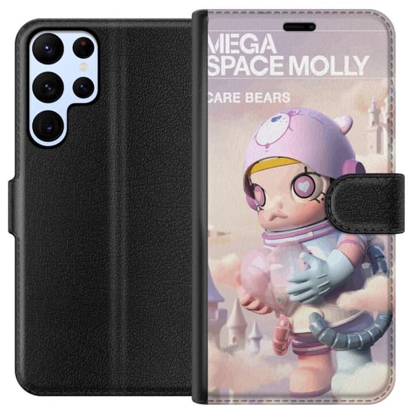 Samsung Galaxy S22 Ultra 5G Lompakkokotelo Mega Space Molly Care Bears Series - Share Bear Edition
