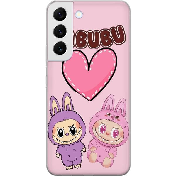 Samsung Galaxy S22+ 5G Gjennomsiktig deksel Labubu Pink Monster