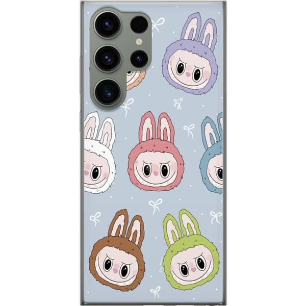 Samsung Galaxy S23 Ultra Gennemsigtig cover Pastel Labubu