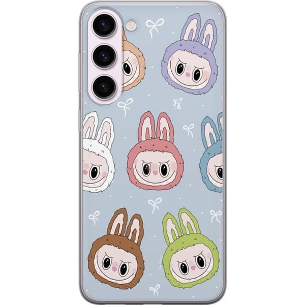 Samsung Galaxy S23+ Gennemsigtig cover Pastel Labubu