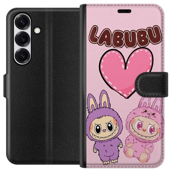 Samsung Galaxy S25 Lommeboketui Labubu Pink Monster