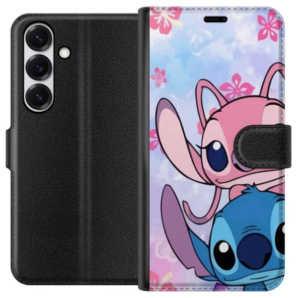Samsung Galaxy S25 Lompakkokotelo Stitch & Angel