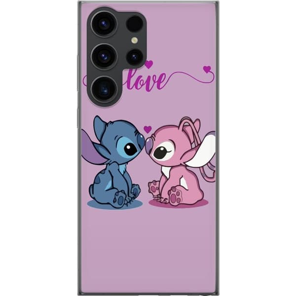 Samsung Galaxy S24 Ultra Läpinäkyvä kuori Lilo & Stitch – Angel Edition