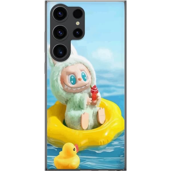 Samsung Galaxy S24 Ultra Gjennomsiktig deksel Labubu Macaron-serien