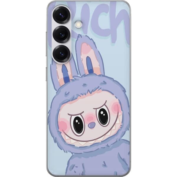 Samsung Galaxy S25 Gennemsigtig cover Blå Kanin Labubu