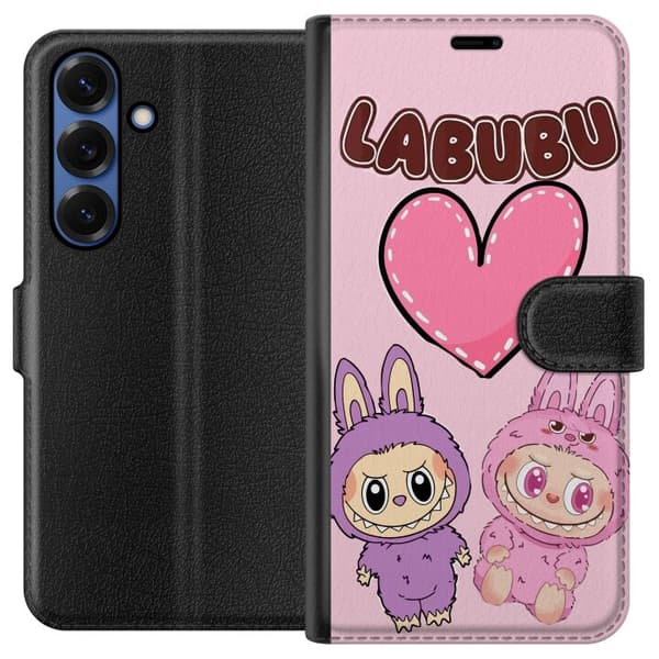 Samsung Galaxy S25+ Lompakkokotelo Labubu Pink Monster