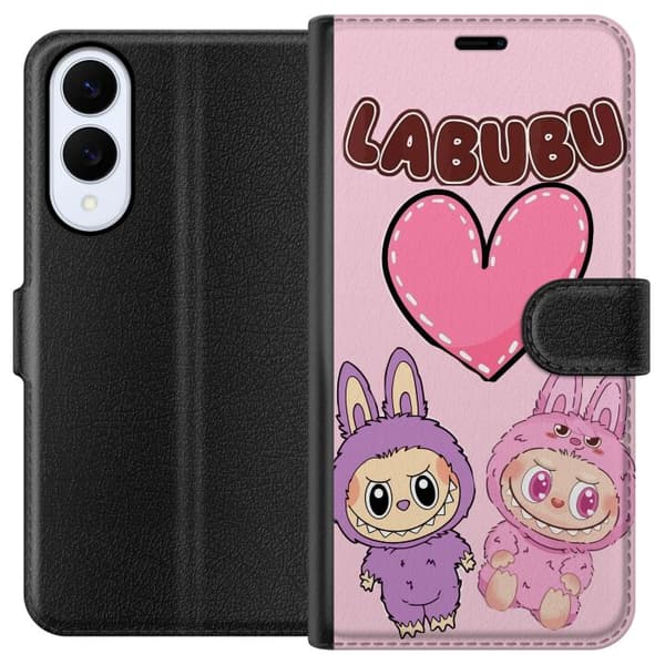Samsung Galaxy S25 Edge Plånboksfodral Labubu Pink Monster