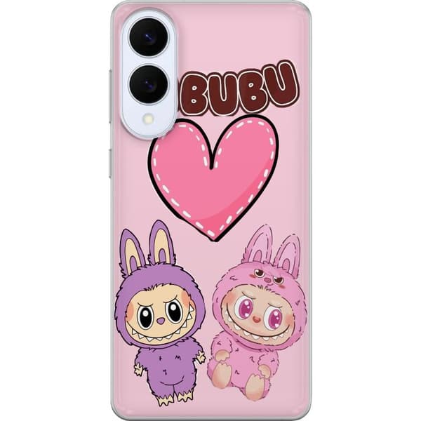 Samsung Galaxy S25 Edge Gennemsigtig cover Labubu Pink Monster