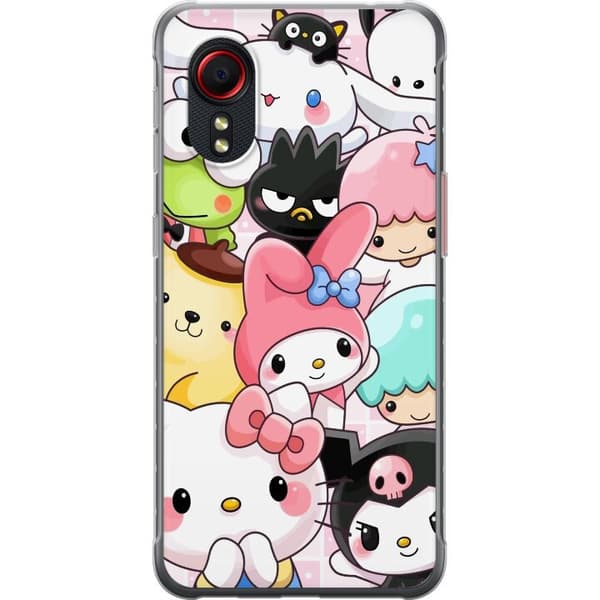 Samsung Galaxy Xcover 5 Genomskinligt Skal Kawaii Sanrio Crew