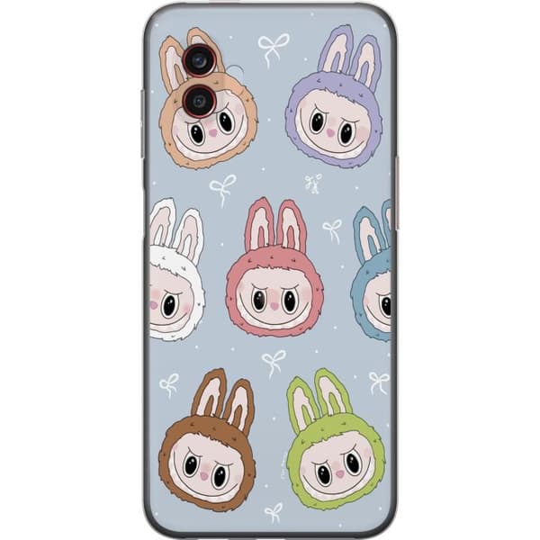 Samsung Galaxy Xcover6 Pro Genomskinligt Skal Pastel Labubu