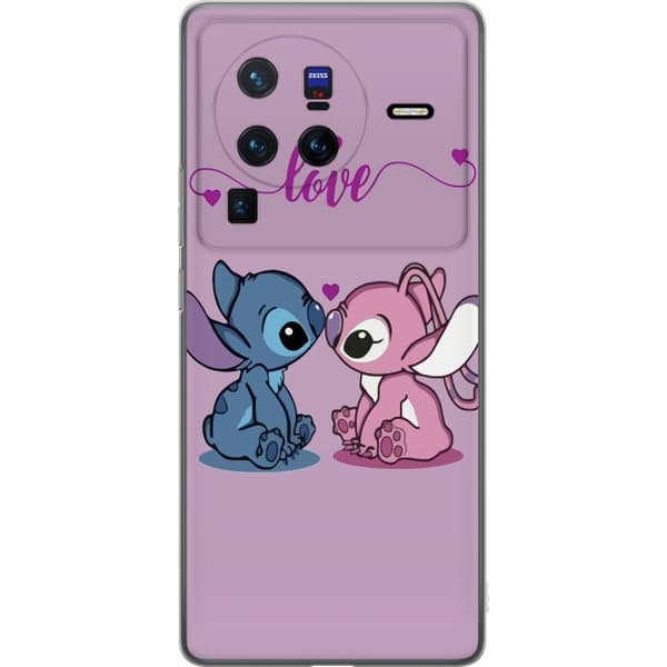 vivo X80 Pro Läpinäkyvä kuori Lilo & Stitch – Angel Edition