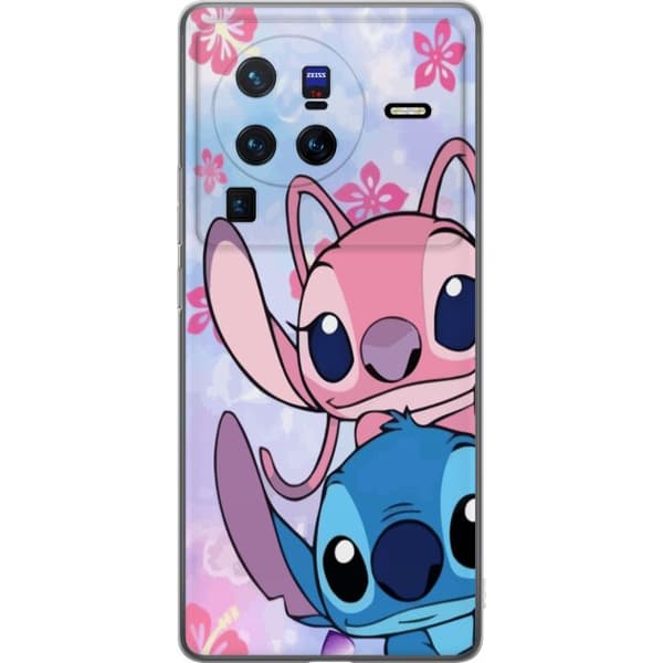 vivo X80 Pro Läpinäkyvä kuori Stitch & Angel