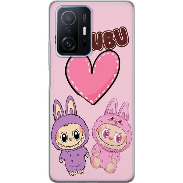 Xiaomi 11T Pro Läpinäkyvä kuori Labubu Pink Monster
