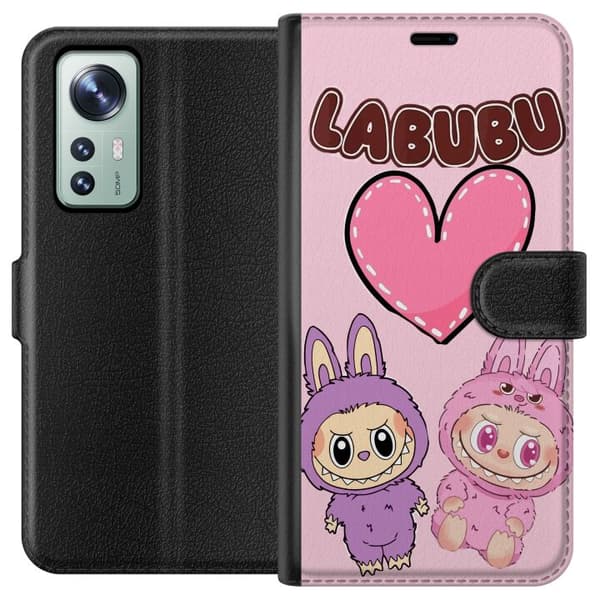 Xiaomi 12 Lompakkokotelo Labubu Pink Monster