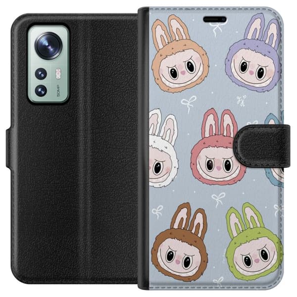Xiaomi 12 Lompakkokotelo Pastel Labubu