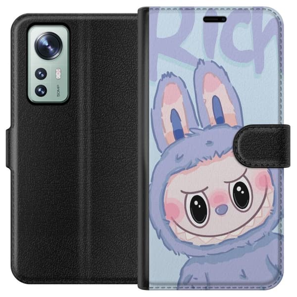 Xiaomi 12 Lompakkokotelo Sininen Jänis Labubu