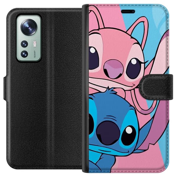 Xiaomi 12 Lompakkokotelo Stitch & Angel