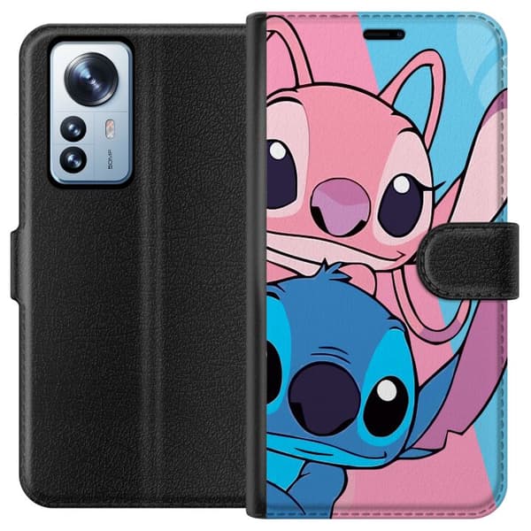 Xiaomi 12 Pro Tegnebogsetui Stitch & Angel