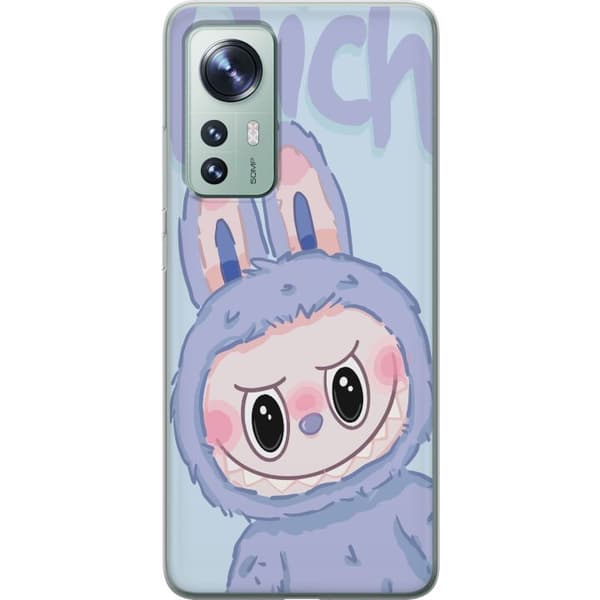 Xiaomi 12 Läpinäkyvä kuori Sininen Jänis Labubu