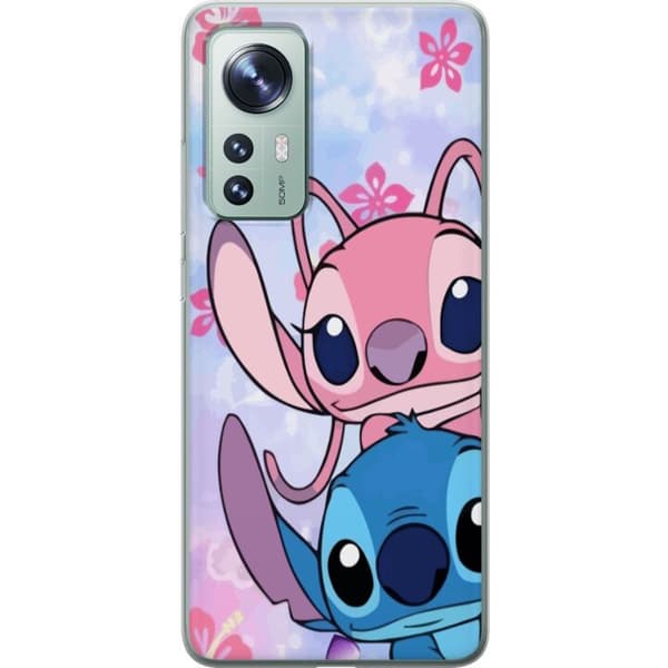 Xiaomi 12 Genomskinligt Skal Stitch & Angel