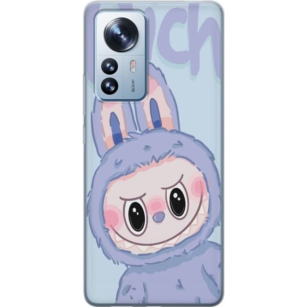 Xiaomi 12 Pro Genomskinligt Skal Blue Bunny Labubu