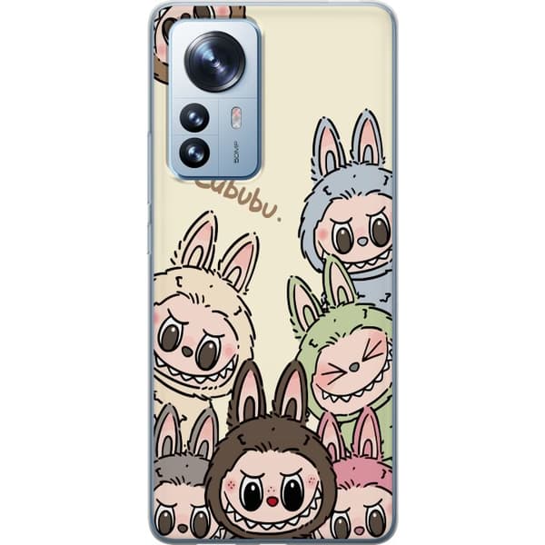 Xiaomi 12 Pro Läpinäkyvä kuori Labubu Pastel Collection