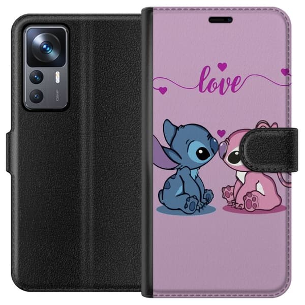Xiaomi 12T Tegnebogsetui Lilo & Stitch – Angel Edition