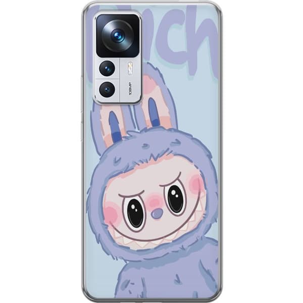 Xiaomi 12T Pro Läpinäkyvä kuori Sininen Jänis Labubu