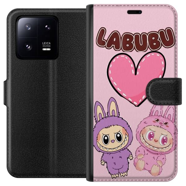 Xiaomi 13 Pro Plånboksfodral Labubu Pink Monster