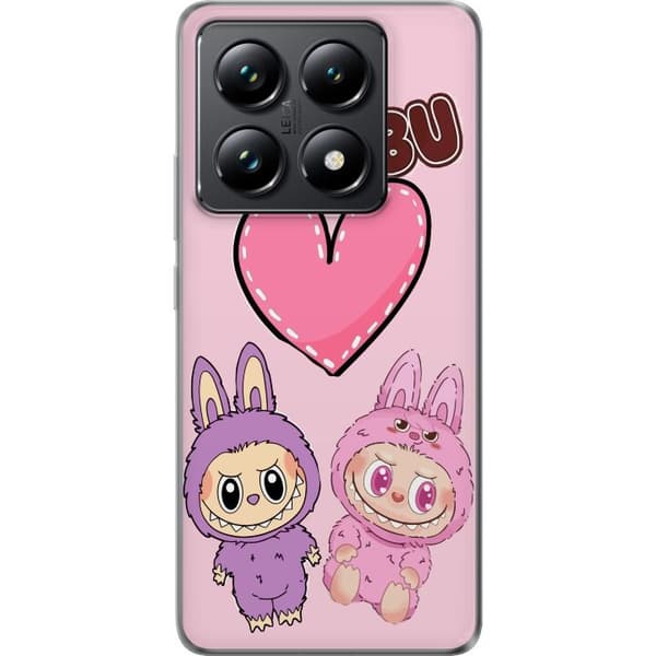 Xiaomi 14T Gennemsigtig cover Labubu Pink Monster