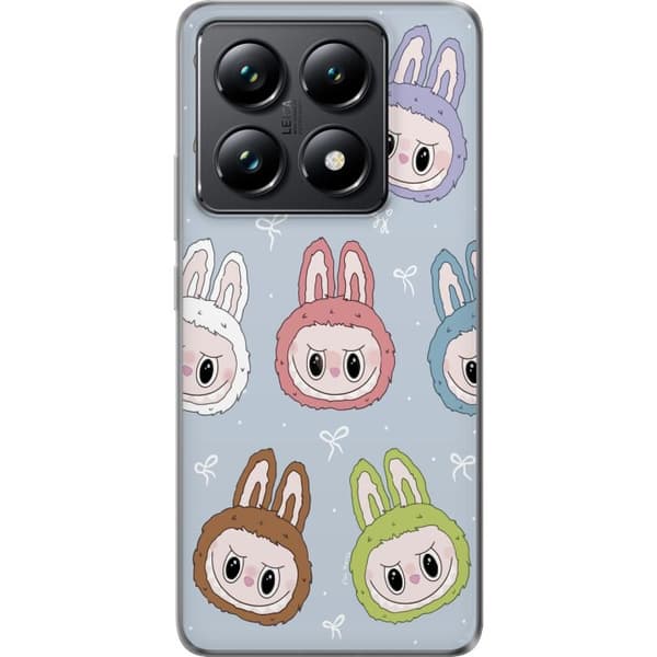 Xiaomi 14T Genomskinligt Skal Pastel Labubu