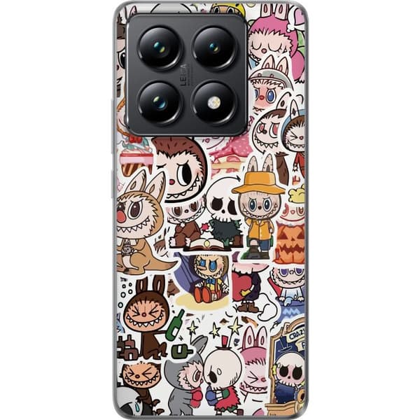 Xiaomi 14T Pro Genomskinligt Skal Labubu All-Stars – POP MART Special