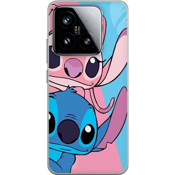 Xiaomi 15 Läpinäkyvä kuori Stitch & Angel