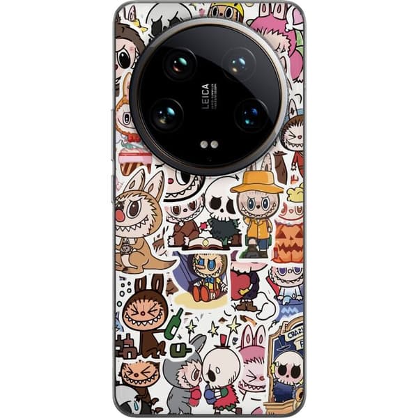 Xiaomi 14 Ultra Genomskinligt Skal Labubu All-Stars – POP MART Special