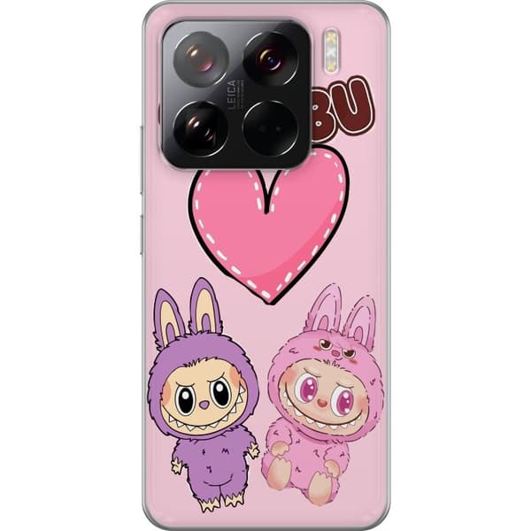 Xiaomi 15 Pro Gennemsigtig cover Labubu Pink Monster