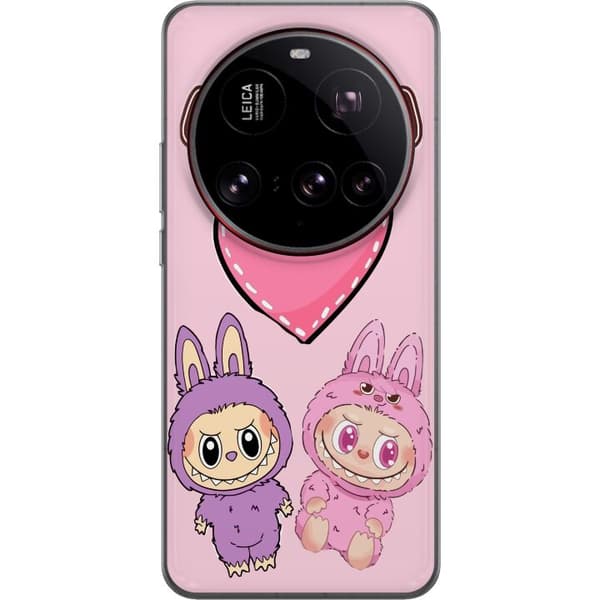 Xiaomi 15 Ultra Genomskinligt Skal Labubu Pink Monster