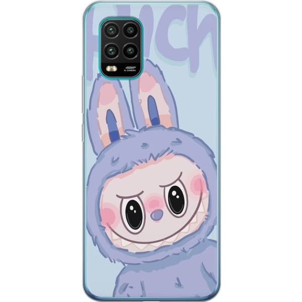 Xiaomi Mi 10 Lite 5G Genomskinligt Skal Blue Bunny Labubu