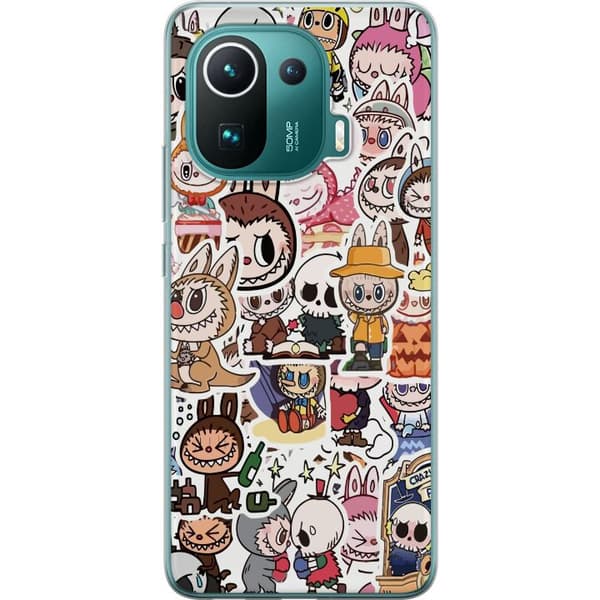Xiaomi Mi 11 Pro Genomskinligt Skal Labubu All-Stars – POP MART Special