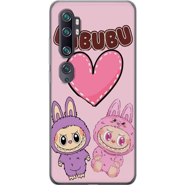 Xiaomi Mi Note 10 Genomskinligt Skal Labubu Pink Monster