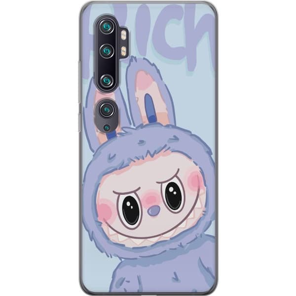 Xiaomi Mi Note 10 Gennemsigtig cover Blå Kanin Labubu