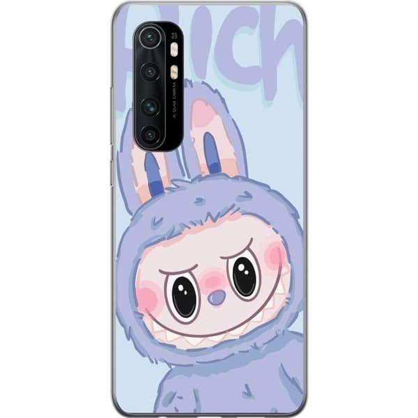 Xiaomi Mi Note 10 Lite Gjennomsiktig deksel Blå Kanin Labubu