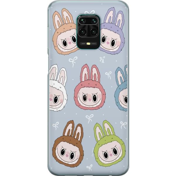Xiaomi Redmi Note 9 Pro Genomskinligt Skal Pastel Labubu