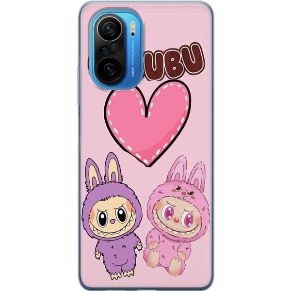 Xiaomi Poco F3 Läpinäkyvä kuori Labubu Pink Monster