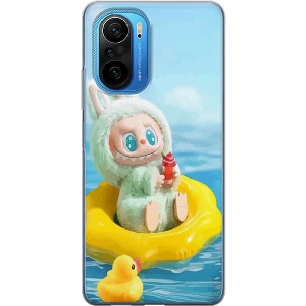 Xiaomi Poco F3 Gennemsigtig cover Labubu Macaron-serie