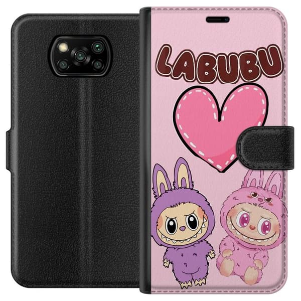 Xiaomi Poco X3 NFC Plånboksfodral Labubu Pink Monster