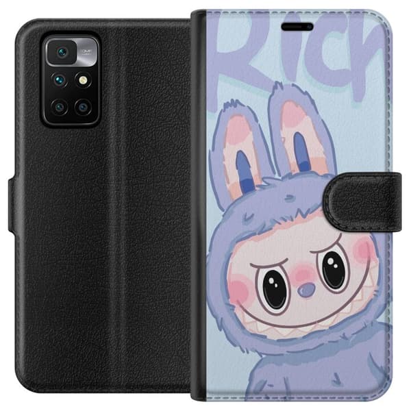 Xiaomi Redmi 10 Plånboksfodral Blue Bunny Labubu